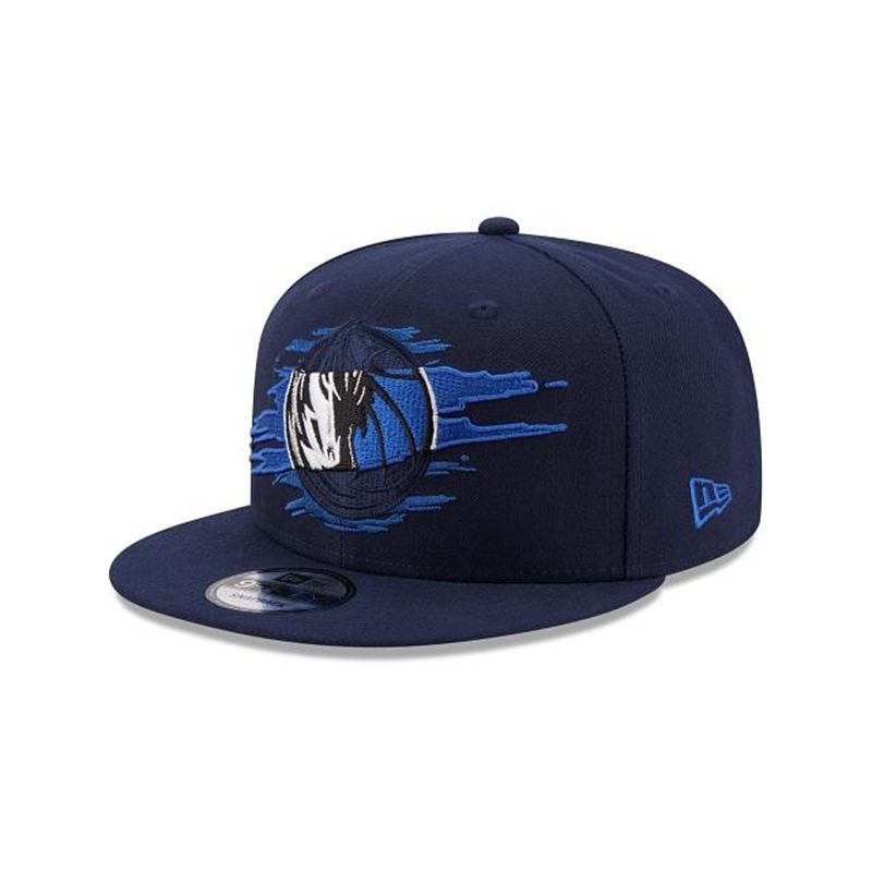 NBA Dallas Mavericks Logo Tear 9Fifty Snapback (ZJI6790) - Blue New Era Caps